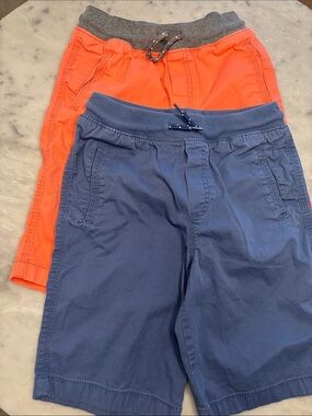 OshKosh B'gosh Blue & Coral Pull-On Shorts Set